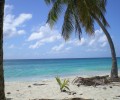 Caribbean beach on a skippered yacht charter