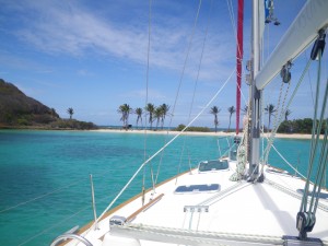 Caribbean Sailing Regattas at anchor in Salt Whistle Bay