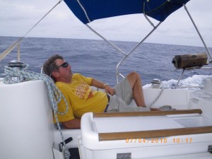 Relaxing while sailing in Grenada. Take time to relax while sailing in Grenada.