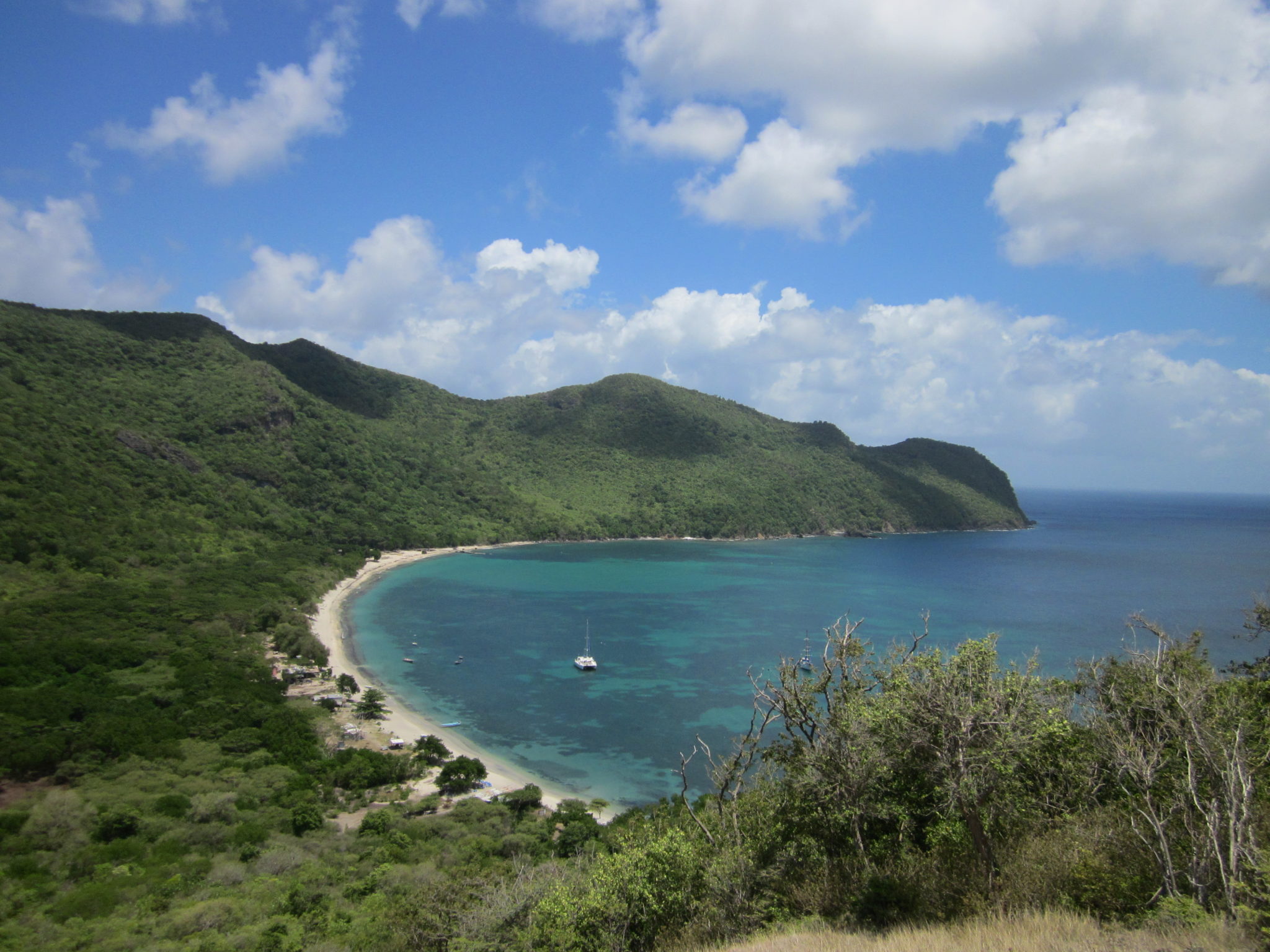 Secluded harbor advantages of skippered yacht charter