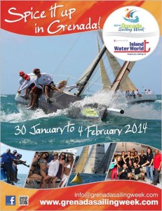 Caribbean Sailing Regattas poster for Grenada Sailing Week
