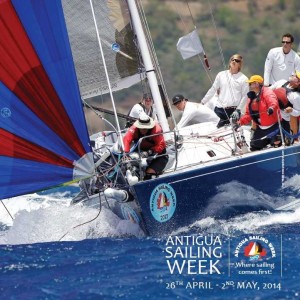 Caribbean Sailing Regattas poster for Antigua Sailing Week